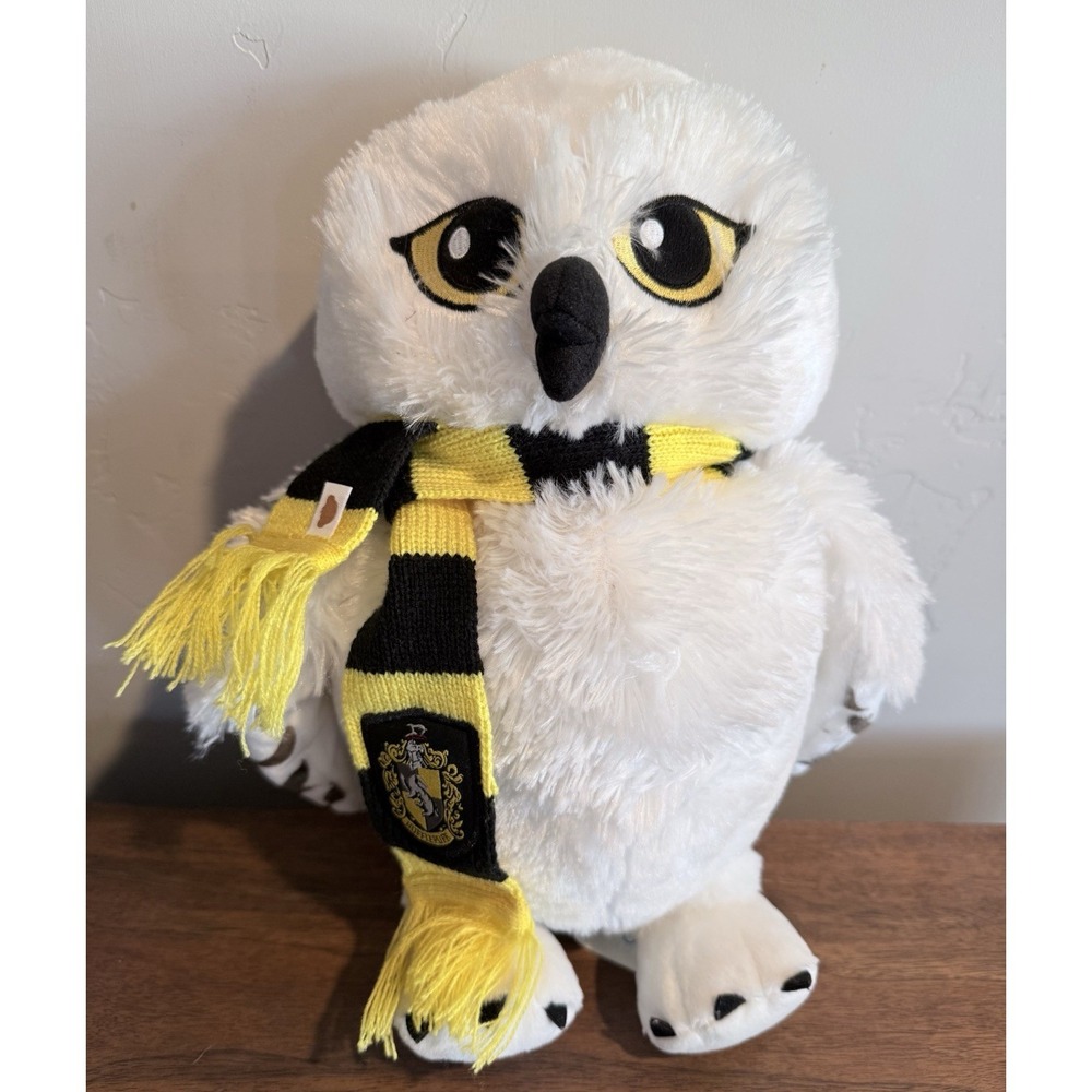 Harry Potter Hedwig Build-A-Bear Stuffed Owl w/ Gryffindor Scarf Official BAB